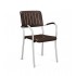 Musa Stacking Restaurant Side Chair in Black